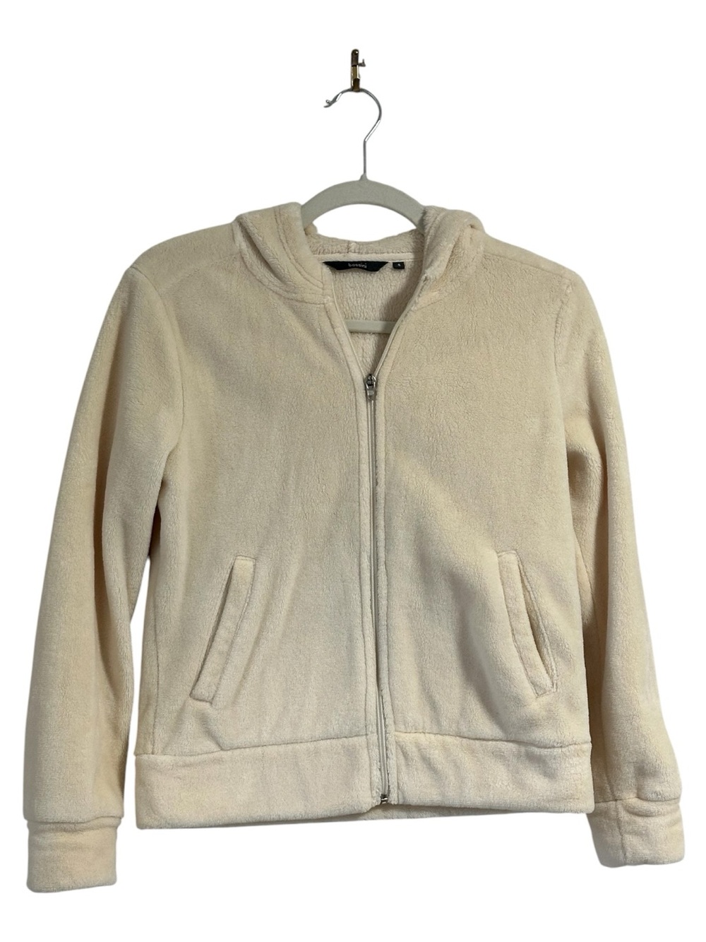 Bossini ladies pale yellow hoodie size Small preowned.